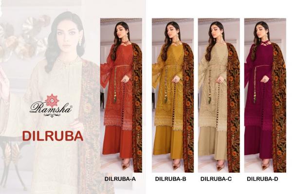 Ramsha Dilruba Georgette Designer Pakistani Style Salwar Collection 